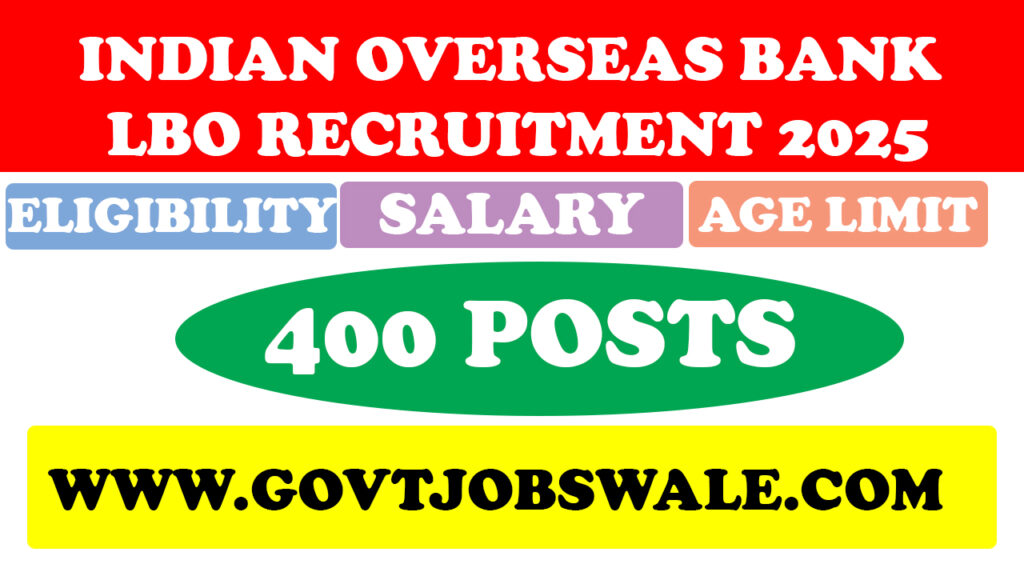 Indian Overseas Bank LBO Recruitment 2025