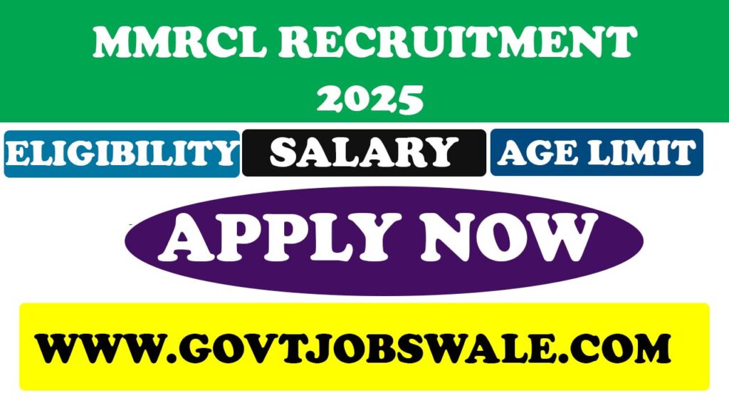 MMRCL Recruitment 2025
