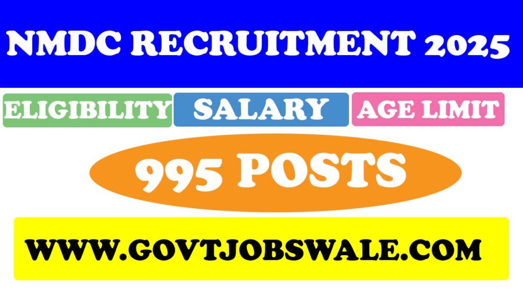 NMDC Recruitment 2025