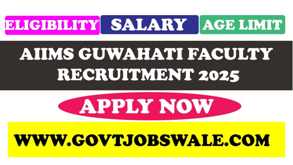 AIIMS Guwahati Faculty Recruitment 2025