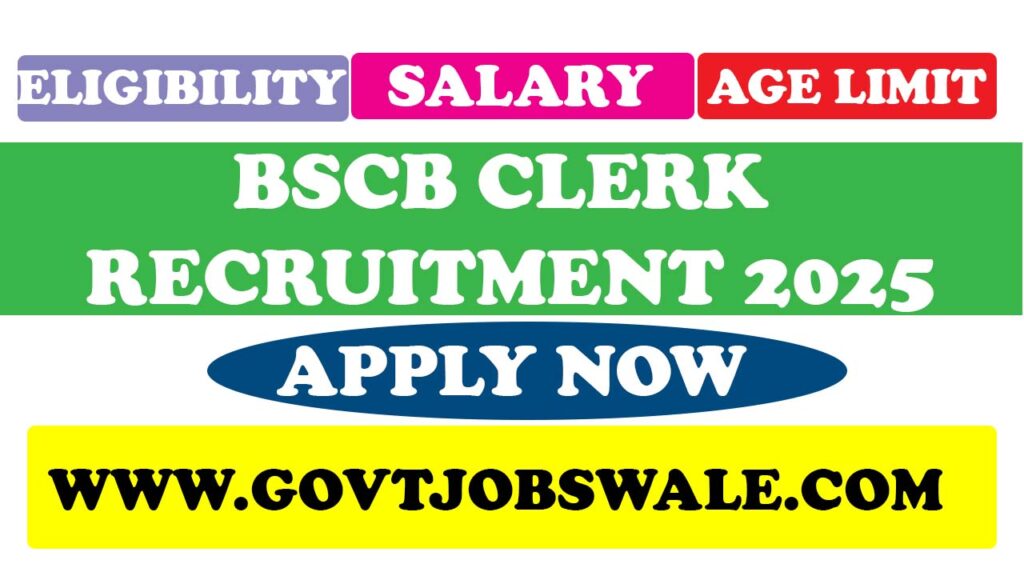 BSCB Clerk Recruitment 2025