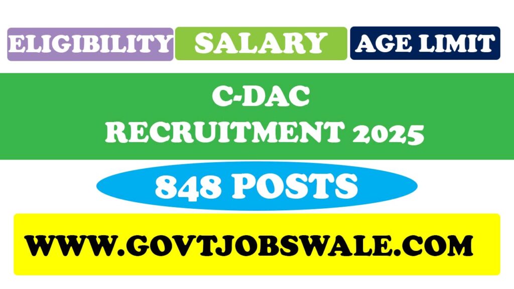 C-DAC Recruitment 2025