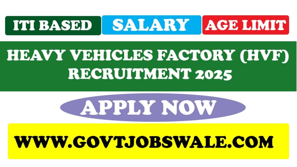 Heavy Vehicles Factory Recruitment 2025