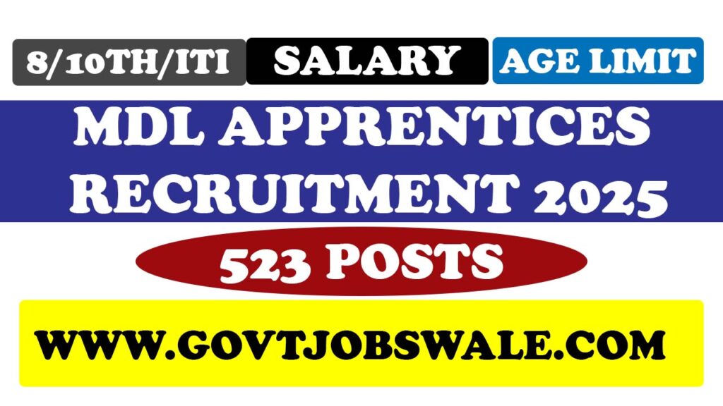MDL Apprentices Recruitment 2025