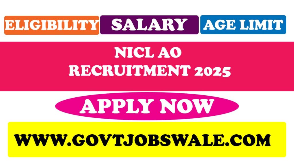 NICL AO Recruitment 2025