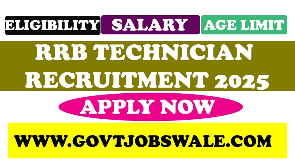 RRB Technician Recruitment 2025