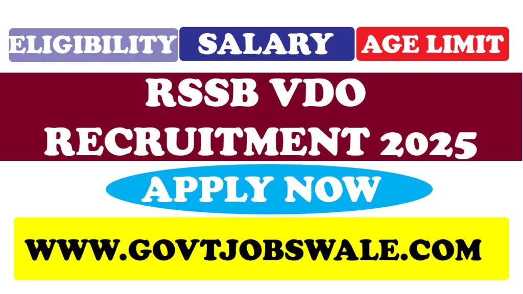RSSB VDO Recruitment 2025
