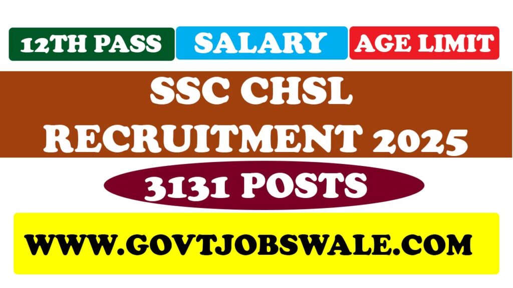 SSC CHSL Recruitment 2025