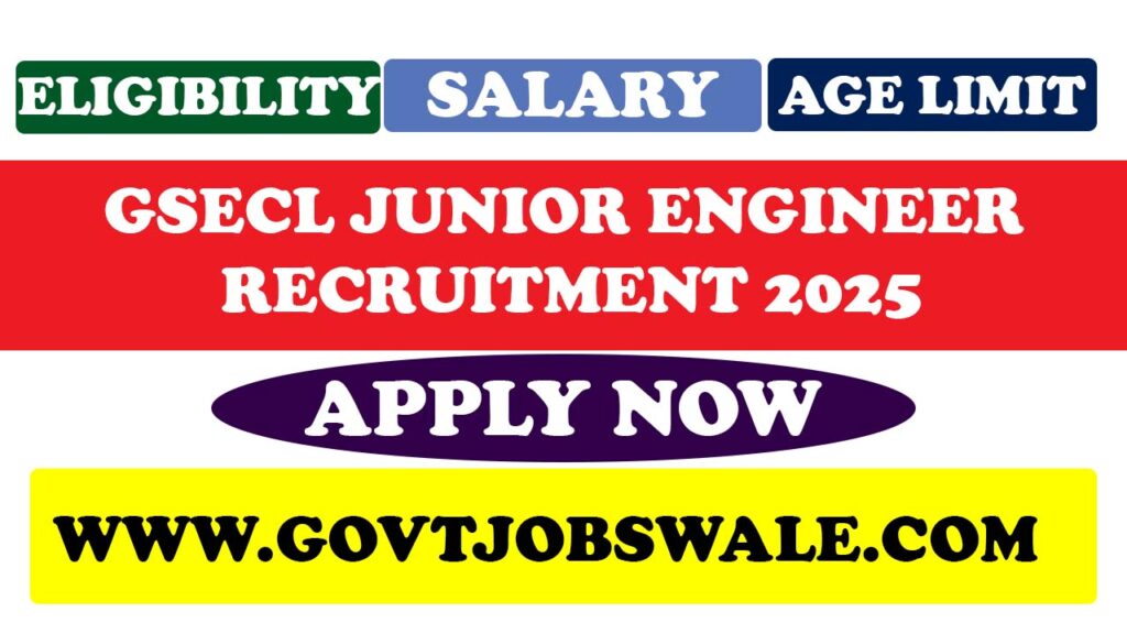 GSECL Junior Engineer Recruitment 2025
