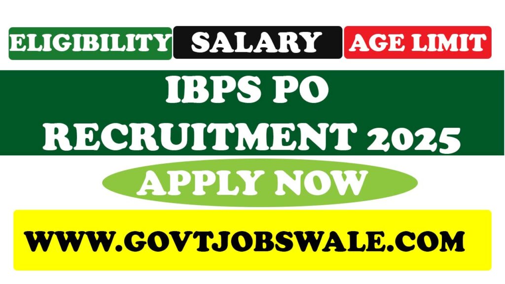 IBPS PO Recruitment 2025