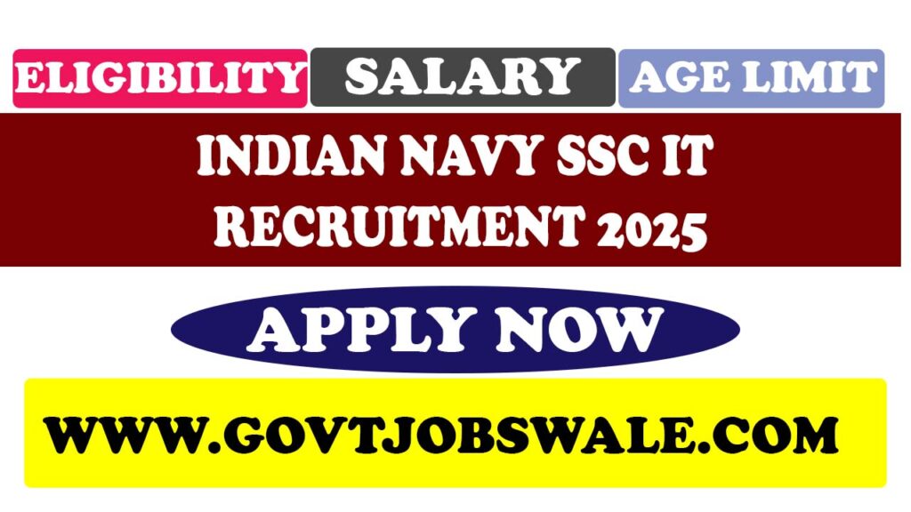 Indian Navy SSC IT Recruitment 2025