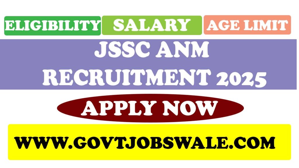 JSSC ANM Recruitment 2025
