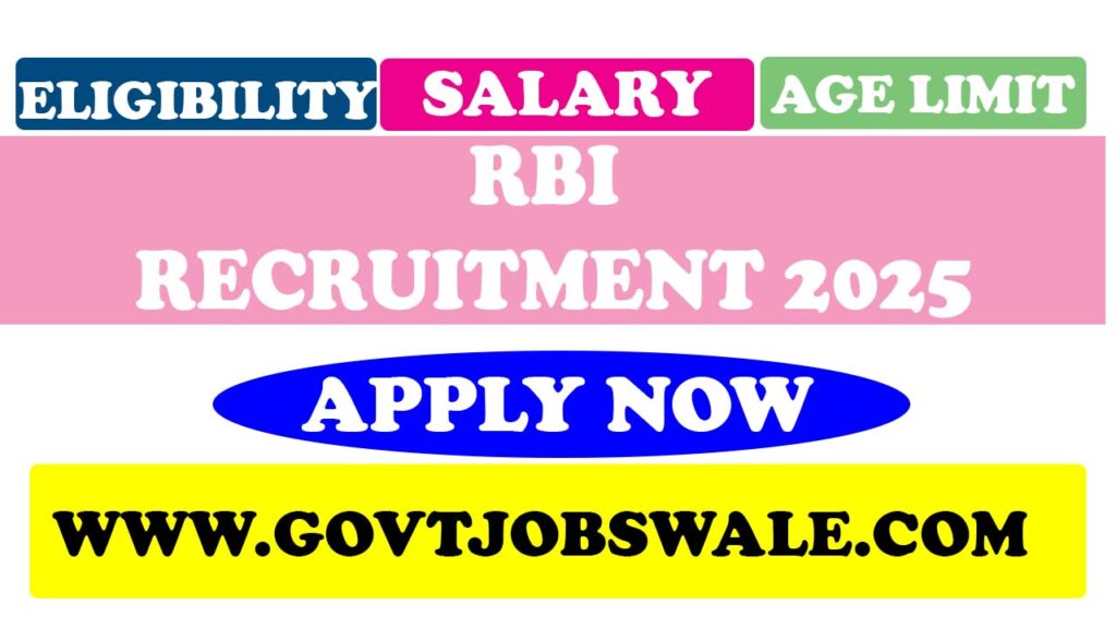 RBI Recruitment 2025