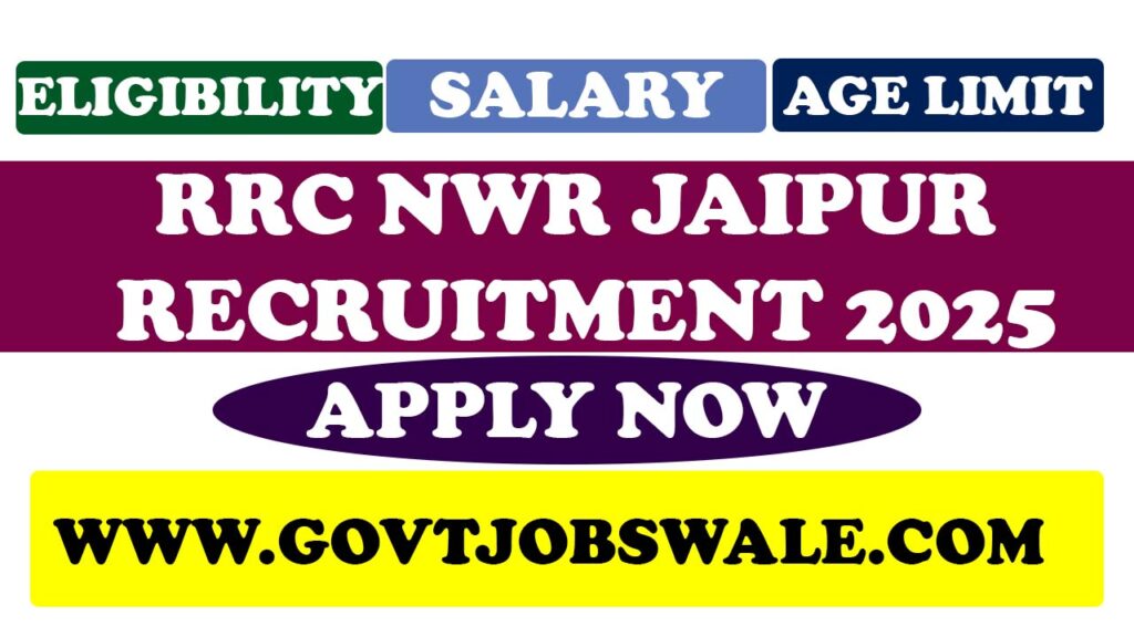 RRC NWR Jaipur Recruitment 2025