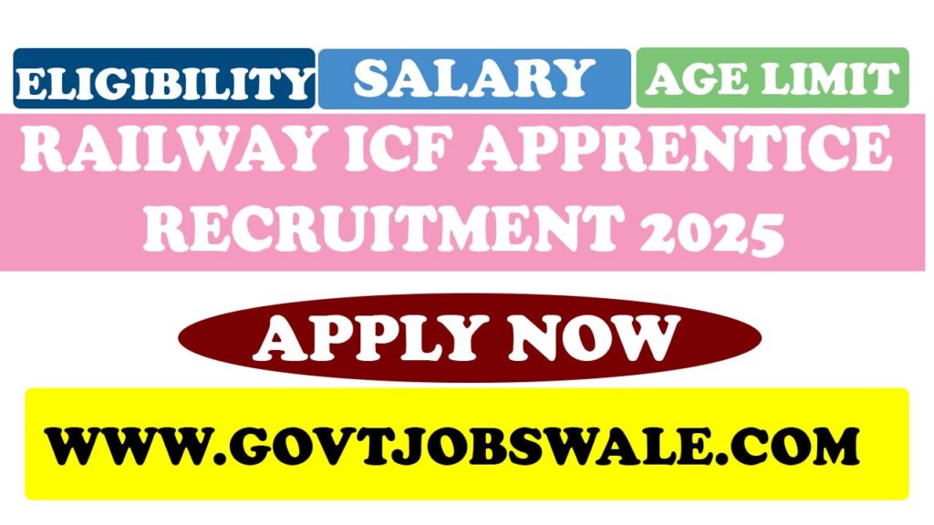 Railway ICF Apprentice Recruitment 2025