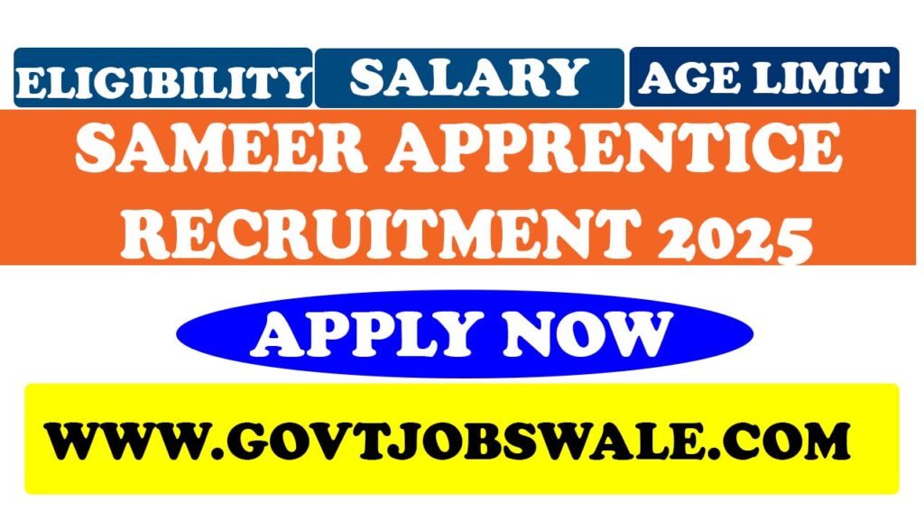 SAMEER Apprentice Recruitment 2025