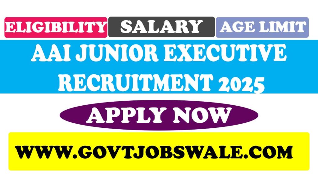 AAI Junior Executive Recruitment 2025