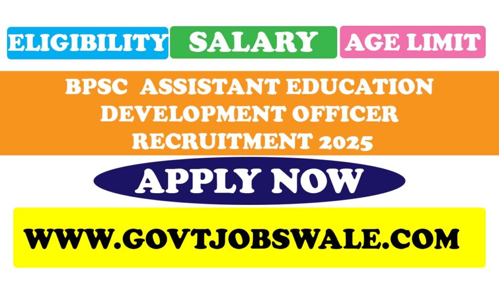 BPSC AEDO Recruitment 2025