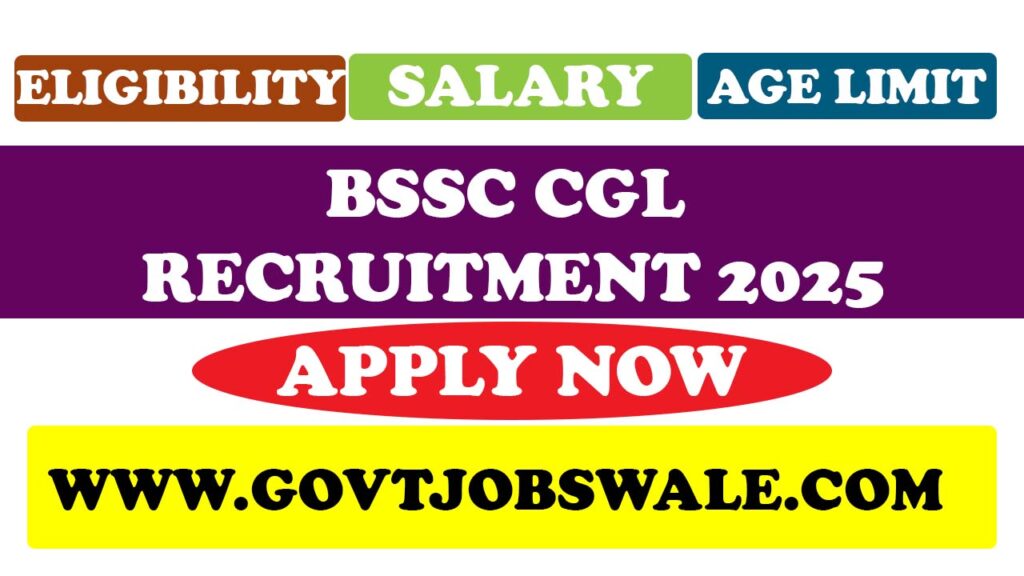 BSSC CGL Recruitment 2025