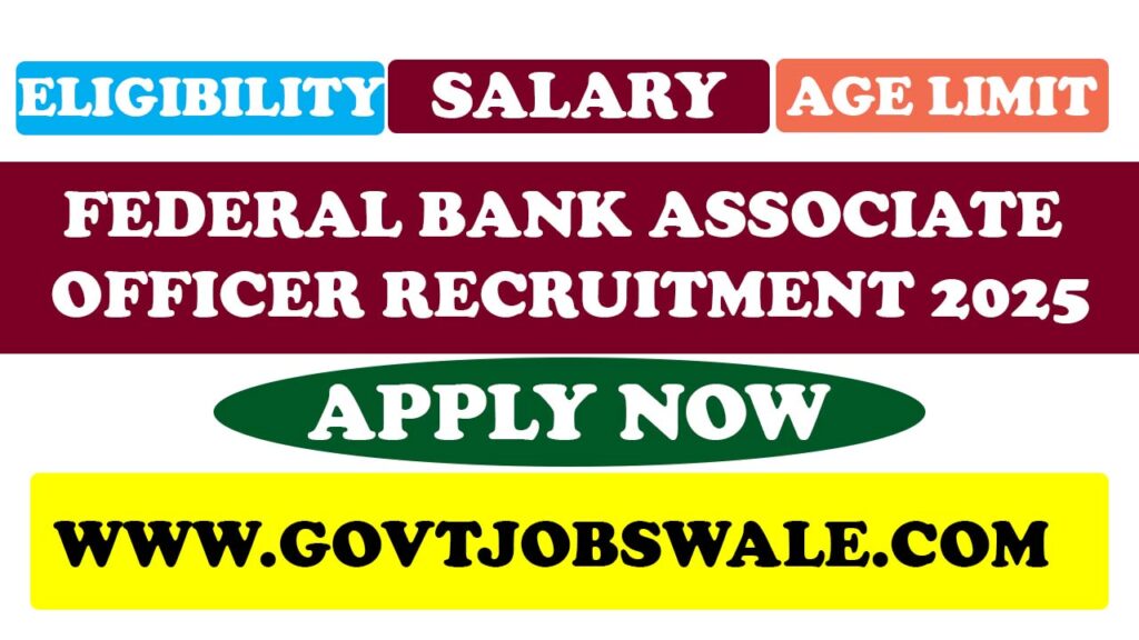 Federal Bank Associate Officer Recruitment 2025