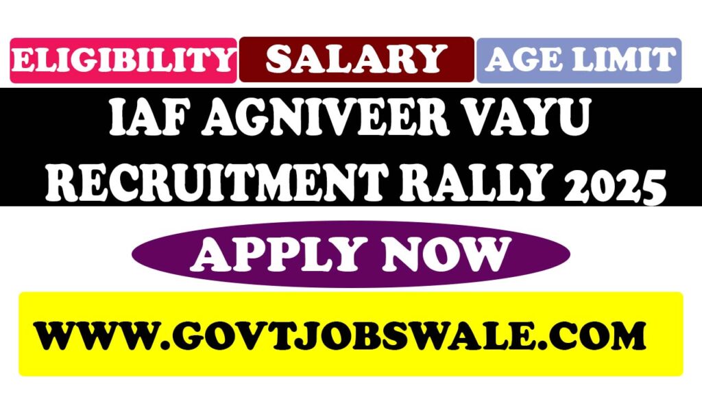 IAF Agniveer Vayu Recruitment Rally 2025