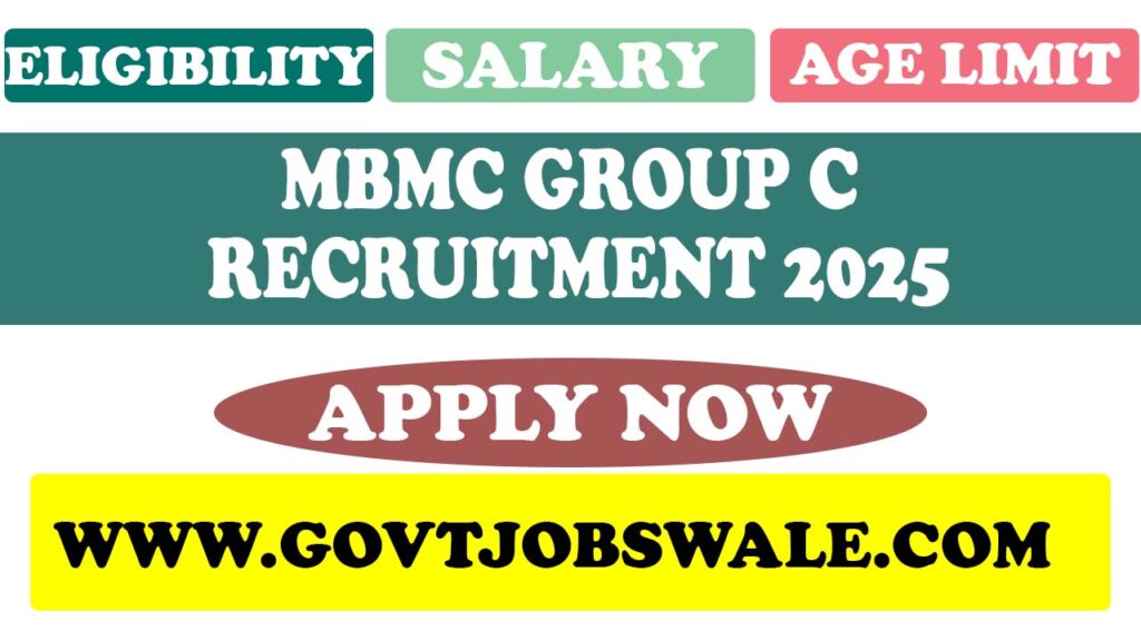 MBMC Group C Recruitment 2025