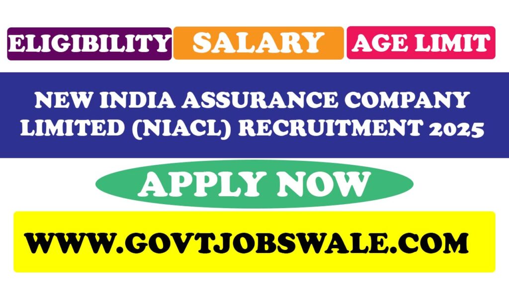 NIACL AO Recruitment 2025